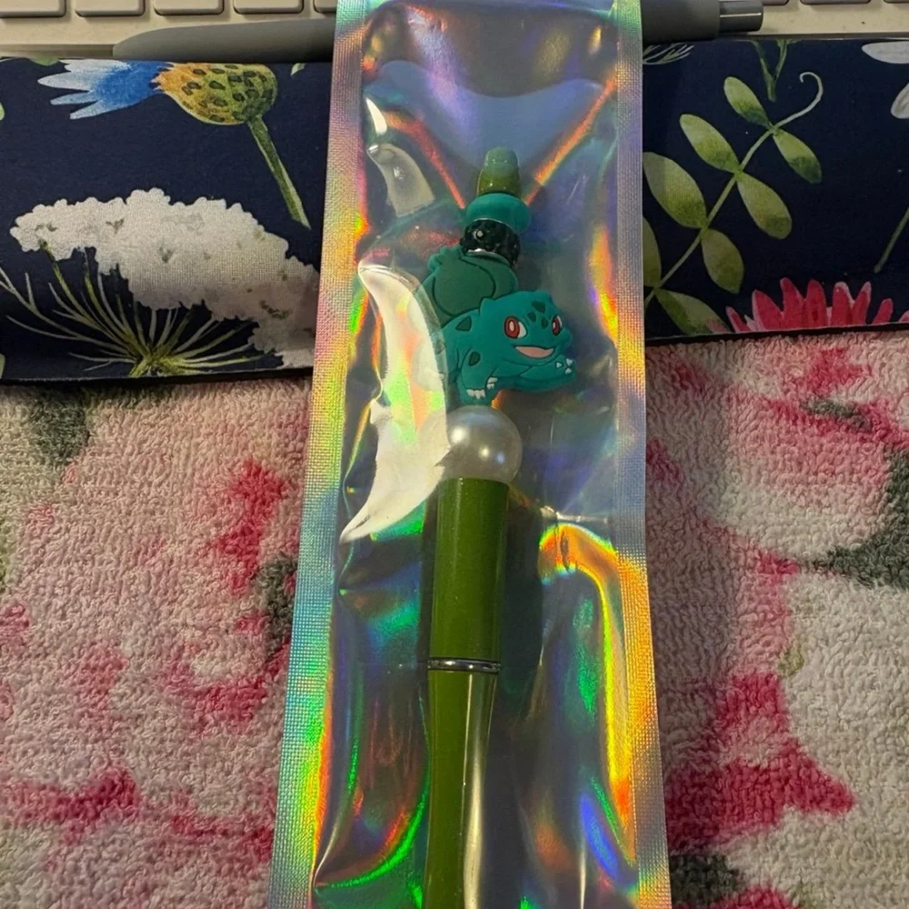 Pokemon Character Pens Set - Blue, Orange, Green, Black